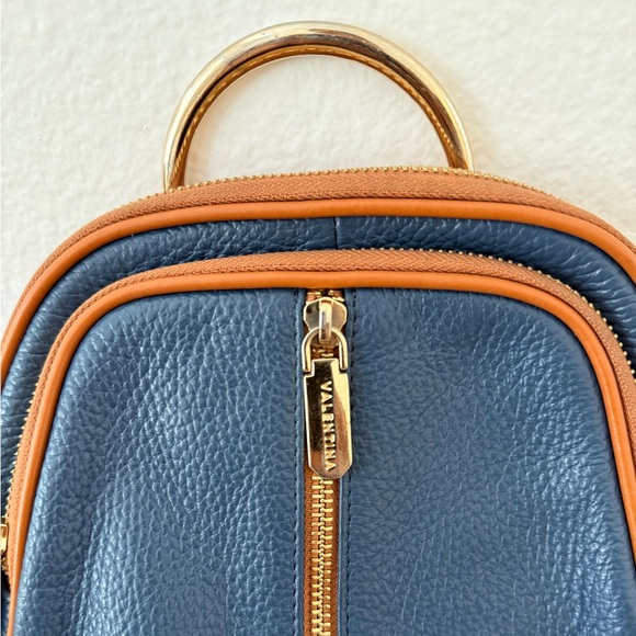 Valentina Italian Leather Convertible Sling Mini Backpack - Picture 3 of 15